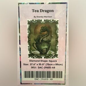 🌟Diamond Art Club Diamond Painting Tea Dragon Stanley Morrison